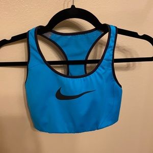 Nike blue sports bra. Size medium.